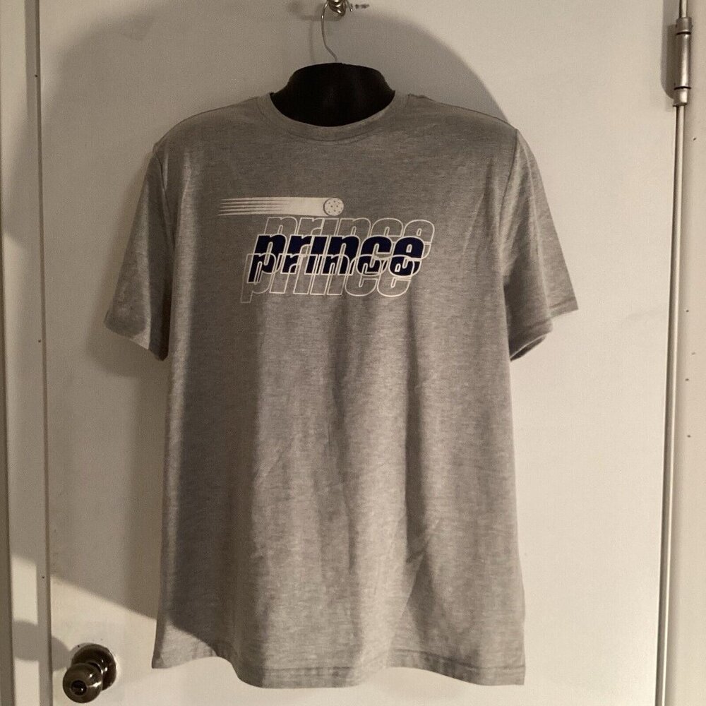 NWT Prince Pickleball Men's Grey T-Shirt Size MEDIUM